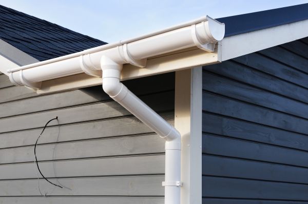 PVC Rain Gutter Installation in Portage