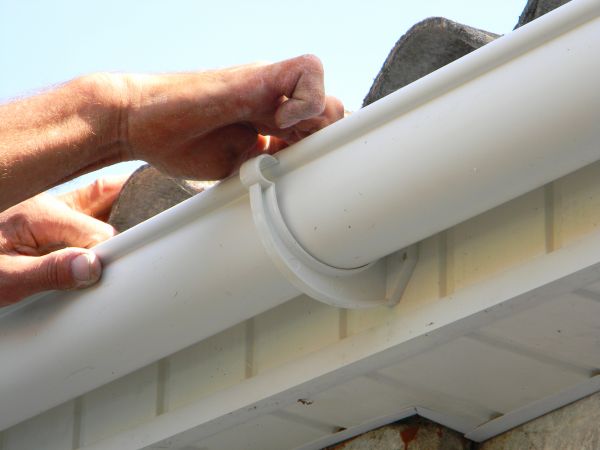 Plastic Gutter Repair in Portage